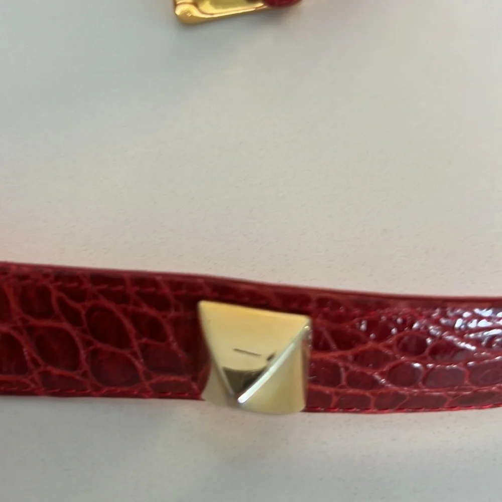 Alligator Roman Studs Gold Hardware  1